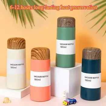 Новая термокружка из нержавеющей стали 316, вакуумная двухслойная мини-кружка карманного типа, переносная ручная кружка для использования на открытом воздухе 180ml белый