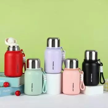 Новая термокружка из нержавеющей стали, портативная компактная термокружка двойного назначения, женская кружка для воды с высоким внешним видом 450ml