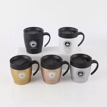 Новая термокружка из нержавеющей стали, удобная термокружка для кофе, подарочная кружка для бизнеса, автомобиля, помещения 301ml