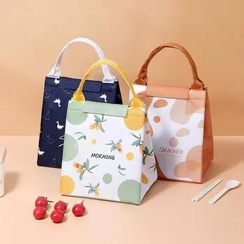 Новая термосумка для ланча с изоляцией, большая вместимость, сумки для хранения продуктов на молнии, контейнер для женщин, сумки-холодильники для путешествий и пикников 17X20X23.5CM