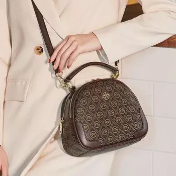 Новая текстура усовершенствованная маленькая круглая сумка через плечо для женщин доступная роскошная модная сумка-мессенджер с принтом