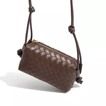 Новая тисненая плетеная маленькая квадратная сумка на одно плечо, женская сумка через плечо 20--11-7