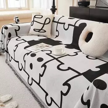 Новая ткань для чехлов на диван, универсальная для всех сезонов, нескользящая, простая, можно стирать в машине, универсальная новая подушка для дивана 180*130cm