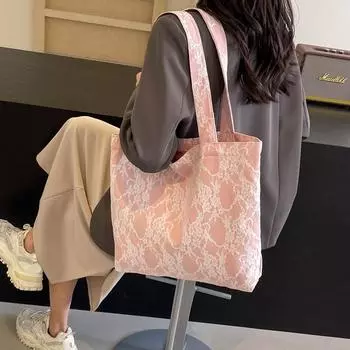 Новая ткань кружева дизайн женская сумка через плечо белое кружево мода популярная знакомства Бизнес ходить на работу шопинг друзья