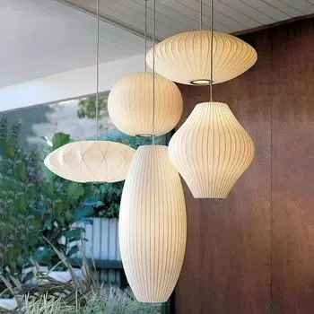 Новая тканевая люстра для ресторана, гостиной, бара, столовой, лестницы, светильник, новый фонарь в китайском стиле, дзен-лампа Neutral light