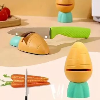 Новая точилка для кухонных ножей Carrot Design, удобный инструмент для заточки лезвий 1pc