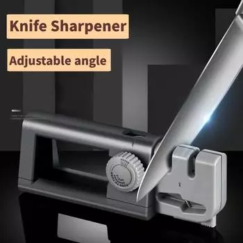 Новая точилка для ножей, регулируемый угол, 3 этапа, инструмент для заточки ножниц, ручная быстрая точилка для ножей, шлифовальная машина, точильный камень для ножей XXL красный