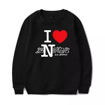 Новая толстовка с капюшоном Alec Benjamin для подростков, мальчиков и девочек, детские толстовки, одежда для косплея Alec Benjamin, весна-осень XS чёрный