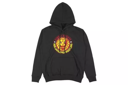 Новая толстовка с капюшоном Japan Pro Wrestling Lion Mark 2024 Black S 6120102885 чёрный