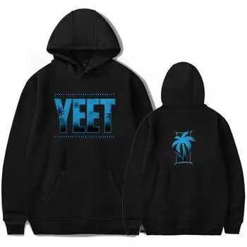 Новая толстовка с капюшоном Moletom Goth Jey Uso Yeet Merch весна-осень модная одежда для мужчин/женщин повседневные топы с длинным рукавом толстовки XS чёрный