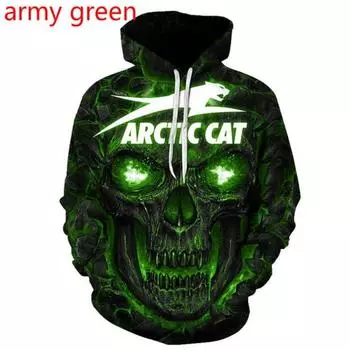 Новая толстовка с капюшоном с логотипом Arctic Cat, повседневная толстовка, высококачественный пуловер Harajuku, гоночный костюм, большой размер, модная уличная одежда в стиле хип-хоп S