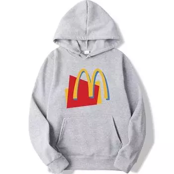 Новая толстовка с капюшоном с принтом для мужчин и женщин, повседневная однотонная свободная толстовка с капюшоном, повседневные топы 7 цветов S