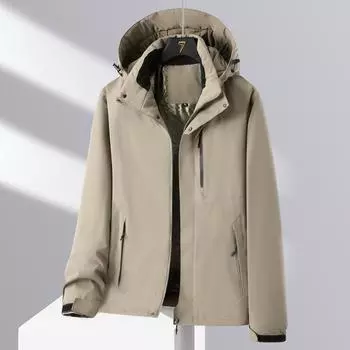 Новая тонкая куртка на весну и осень, водонепроницаемая и ветрозащитная куртка для альпинизма, рабочая одежда, свободная повседневная куртка L