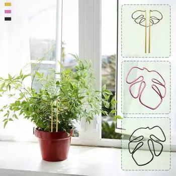 Новая трансграничная поддержка растений в форме монстеры Поддержка растений в форме монстеры One Size чёрный