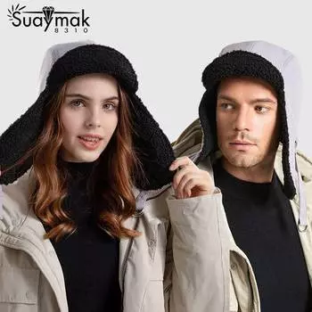 Новая трансграничная шляпа Lei Feng, мужская и женская зимняя утолщенная ветрозащитная шапка одинакового стиля, а также бархатный теплый и холодостойкий пуловер. бежевый