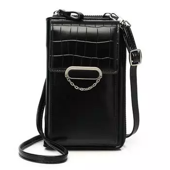 Новая трендовая женская сумка для телефона, женский мобильный мессенджер, наплечный кошелек из искусственной кожи, держатель для карт, кошелек через плечо для женщин