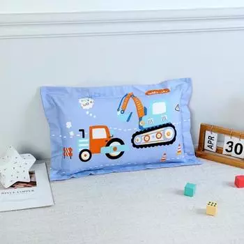 Новая удобная белая подушка из чистого хлопка с рисунком динозавра из мультфильма, наволочка для детей, детские подушки для сна 30*50 см 50x30cm