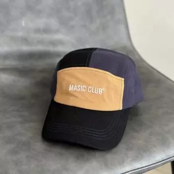 Новая уличная кепка с вышитыми буквами и коротким краем, женская кепка в стиле хип-хоп, универсальная, повседневная, модная, мужская M56-58cm чёрный