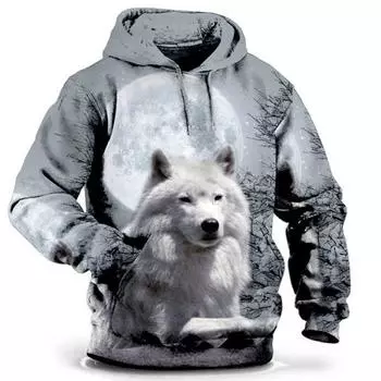 Новая уличная мода повседневная толстовка с длинным рукавом с 3D-цифровым принтом мужская толстовка с капюшоном большого размера пуловер свитшот S
