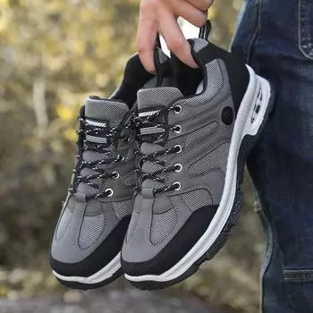 Новая уличная рабочая обувь, модная повседневная обувь с дышащей сеткой, защитная обувь, легкая рабочая защитная обувь, мужская обувь 39