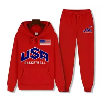 Новая уличная толстовка, модная весенне-осенняя пара, комплект из 2 предметов, повседневные толстовки с длинными рукавами + брючный костюм, спортивные пуловеры S