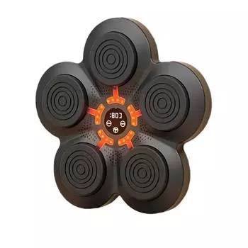 Новая умная Bluetooth-стена для бокса, тренировочная реакция, музыкальная мишень для бокса, подвесная настенная Санда, декомпрессия для детей и взрослых CHINA чёрный