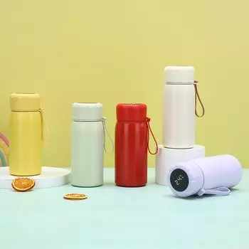 Новая умная термокружка из нержавеющей стали, внешний вид на высоком уровне, портативная студенческая кружка для воды на веревке, чашка для разделения воды для чая 400,ml