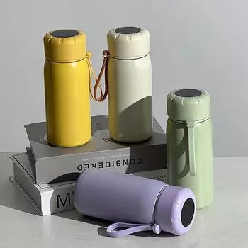 Новая умная термокружка, креативная кружка из нержавеющей стали, высокий уровень внешнего вида, ручка, кружка для воды, портативная подарочная кружка 400ML