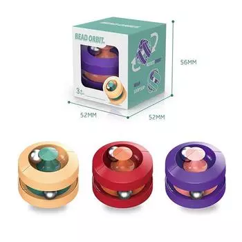 Новая уникальная металлическая игрушка для снятия стресса для взрослых, креативный вращающийся трекбол для пальцев, куб, гироскоп для пальцев розовый