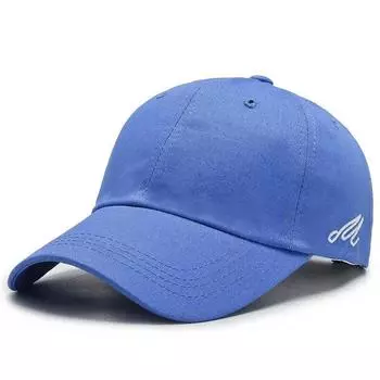 Новая унисекс бейсболка весна и осень уличная рекреационная спортивная рыбалка вышитая полиэстер хлопок повседневная кепка Adjustable синий