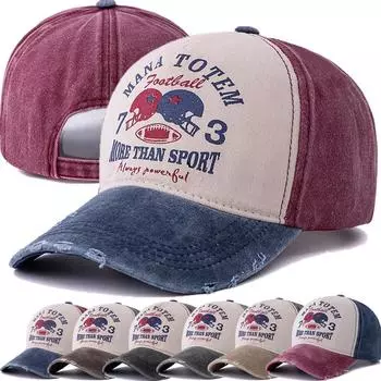 Новая унисекс стираная хлопковая винтажная бейсболка с вышитыми буквами 73, кепка для папы для мужчин и женщин, спортивная кепка для активного отдыха 56cm-60cm красный/темно-синий