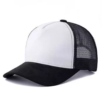 Новая унисекс высококачественная сетчатая кепка повседневная модная многоцветная хлопковая бейсбольная кепка дальнобойщика для женщин и мужчин летний простой стиль 56cm-60cm черный белый
