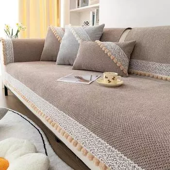 Новая универсальная диванная подушка Four Seasons, современная простая диванная подушка в кремовом стиле, бытовая нескользящая диванная подушка для гостиной 70x70cm 1pcs
