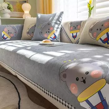 Новая универсальная диванная подушка Four Seasons, современный легкий роскошный высококачественный чехол из синели, нескользящий чехол для дивана, полотенце 70*70cm