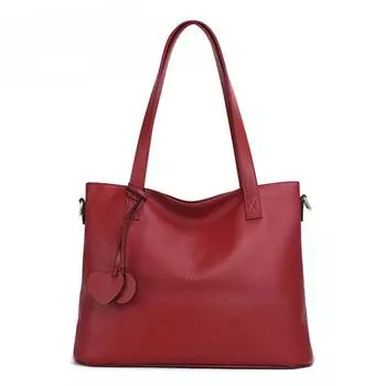 Новая универсальная кожаная женская сумка для женщин с сумками, большая вместимость из коровьей кожи, одно плечо для мам