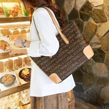 Новая универсальная модная сумка, дизайнерская простая повседневная женская сумка через плечо в стиле ретро, высококачественные сумки-тоут большой емкости