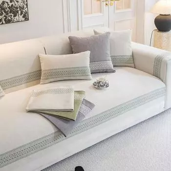 Новая универсальная противоскользящая подушка Four Seasons, простая, современная, в западном стиле, чехол для дивана, полотенце, ткань из синели, подушка для дивана 70x70