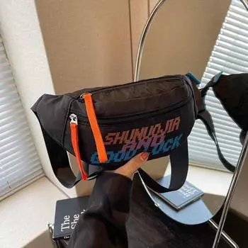 Новая универсальная студенческая японская модная брендовая сумка через плечо на одно плечо для отдыха и спорта, весна/лето, уличная нагрудная сумка для пар