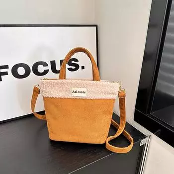 новая универсальная сумка через плечо для пожилых людей, плюшевая