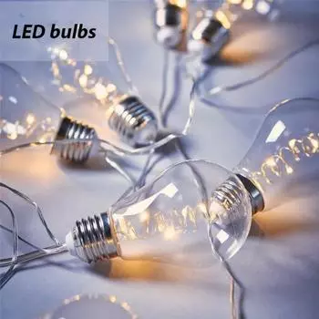 Новая универсальная уличная светодиодная гирлянда с яркой подсветкой - питание от аккумулятора для 7 м декоративного освещения - идеально 4M 10Bulbs Adapter