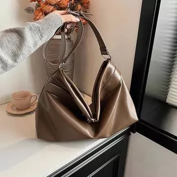 Новая универсальная вместительная женская сумка-тоут через плечо на одно плечо