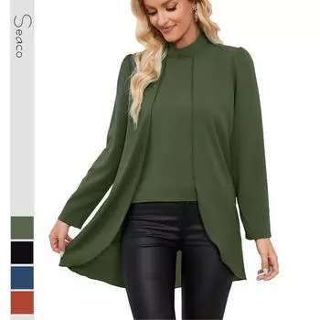 Новая универсальная женская длинная стильная сексуальная повседневная модная удобная высококачественная футболка верхняя базовая рубашка S чёрный