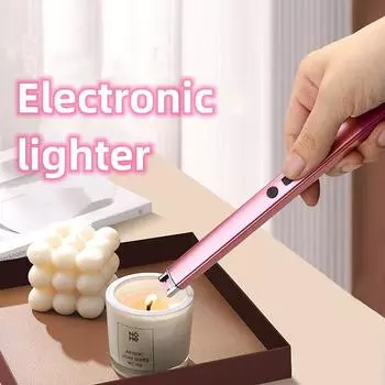 Новая USB электронная зажигалка Ароматическая свеча-воспламенитель Кухонная газовая плита Удлиненный воспламенитель USB зарядка Бытовая импульсная зажигалка