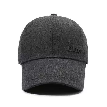 Новая утолщенная теплая бейсболка для защиты ушей для мужчин среднего и пожилого возраста, хлопковая шапка, теплая ветрозащитная бейсболка для защиты ушей Adjustable серый