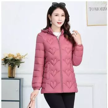 Новая утолщенная женская маленькая хлопковая куртка среднего и пожилого возраста, короткая зимняя корейская версия, универсальная тонкая пуховая хлопковая куртка, хлопковая куртка XXXXXXL