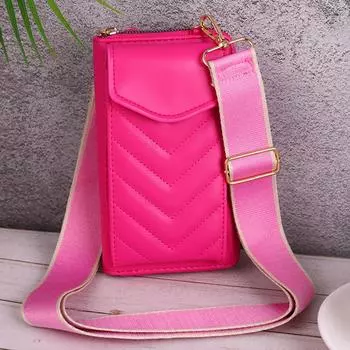 Новая V-образная сумка для мобильного телефона, многофункциональная модная сумка через плечо, большая вместительная однотонная универсальная женская сумка на плечо