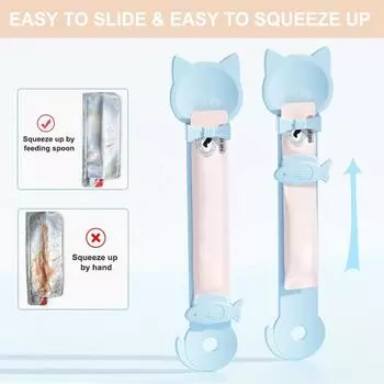 Новая Высококачественная 3 шт. Многофункциональная Ложка для Лакомств для Кошек, Ложка-Диспенсер с Отжимом