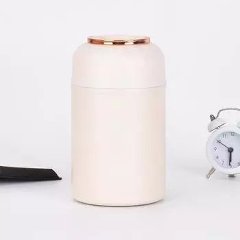 Новая вакуумная чашка из нержавеющей стали 316, портативная большая емкость, тушеный стакан, вакуумная двухслойная портативная чашка с ложкой 500ml белый