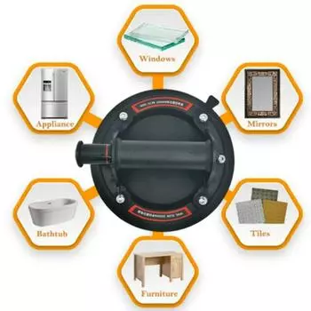 Новая вакуумная присоска грузоподъемностью 200 кг, мощный вакуумный распределитель для плитки, адсорбционного стекла, гранита, подъемная 8-дюймовая чашка