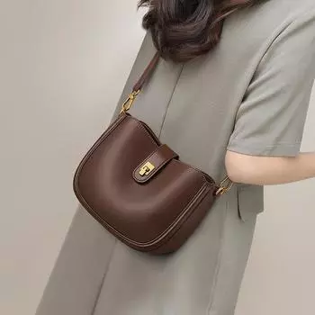 Новая весенне-летняя сумка-седло, сумка через плечо, высококачественная женская сумка, универсальная сумка через подмышку на одно плечо